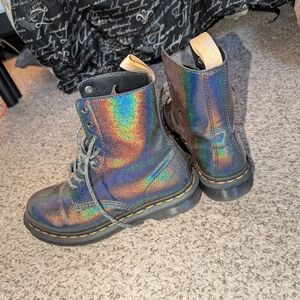 Doc Martens Vegan 1460 Pascal Boots - Iridescent Black